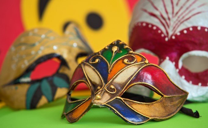 Máscaras de Carnaval (Foto: Carlos Monroy)