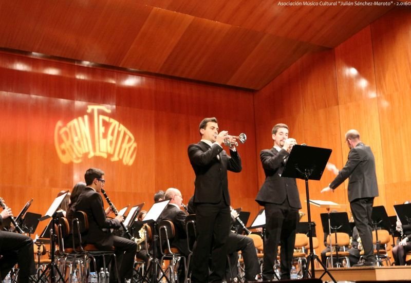Solistas de trompeta con la Banda de Música de Manzanares